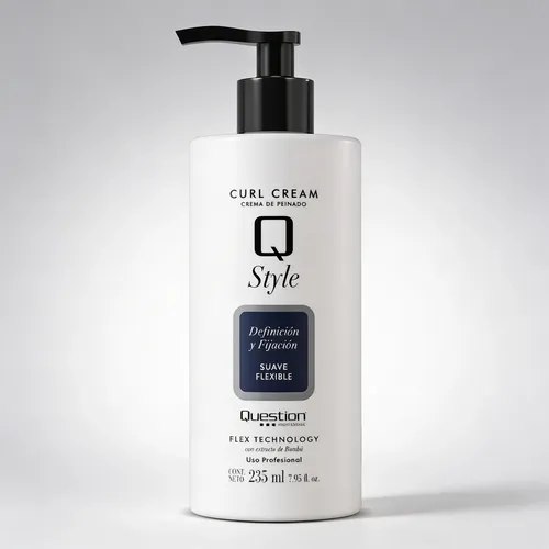 Curl Cream Q-style Question Profesional Crema De Rulos 235ml