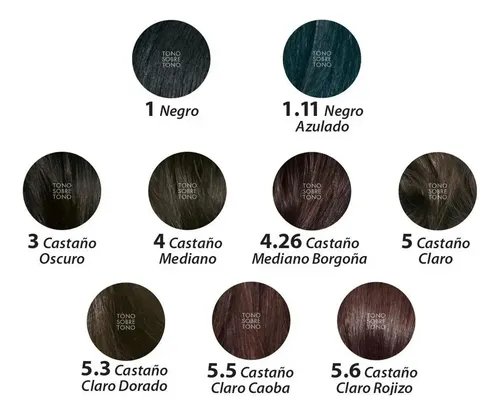Kit Tintura Coloracion Tono Sobre Tono Biferdil 154gr Tono 4 Castaño Mediano