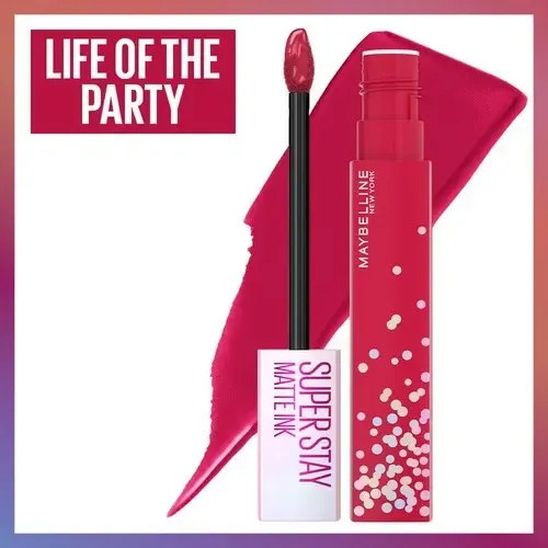 Labial Líquido Maybelline Super Stay Matte Ink 5ml Life Of The Party 390 Mate