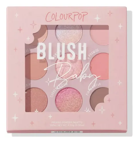 Paleta De Sombras De Ojos Colourpop Blush Baby 9 Tonos Rosa