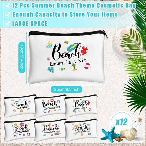 Bolsa De Maquillaje Chunful Summer Themes, Lona, 25 X 19 Cm,