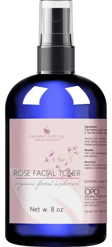 Tónico Facial De Rosas En Spray 8 Oz Con Aloe Y Hamamelis