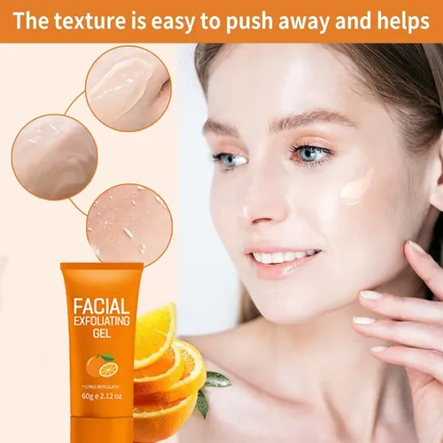 Gel Exfoliante Facial Naranja 60 G Puntos Negros Todo Tipo De Piel Día/noche