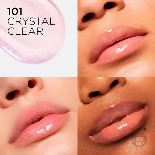 Labial L’Oréal Plump Ambition 101 Cristal Clear con Ácido Hialurónico para un Brillo Natural