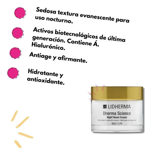 Dherma Science Crema Noche Hialuronico Hidratante Reparadora