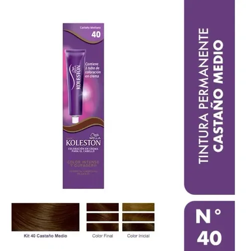 Koleston Wella Tintura Pomo Single – Tono 40 Castaño Medio