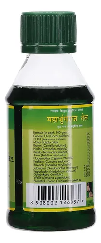 Aceite Capilar, Aceite De Mahabhringaraj, 100 Ml, Ayurvédico