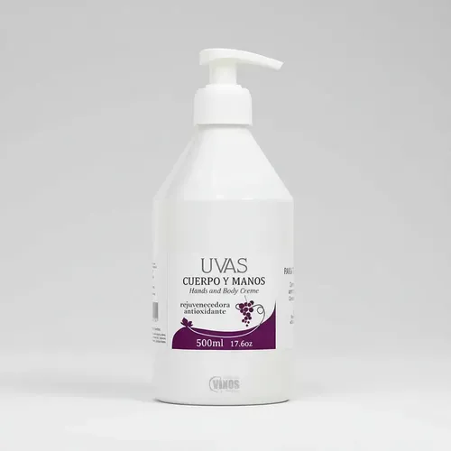Crema Cuerpo Y Manos 500ml Uvas Cosméticos