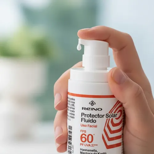 Protector Solar Facial Fluido Fps60 Natural Tono Oscuro