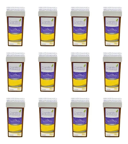 Kit X12 Ceras Roll On Clásica Miel Cosmetica Profesional