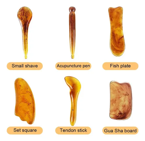 Set De 7 Masajeadores Faciales Para Pizarra De Acupuntura