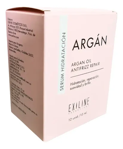Exiline Argan Serum Hidratación Y Reparación 12un 15ml