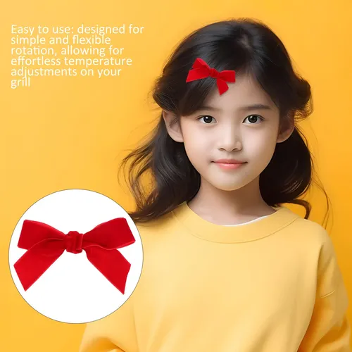 3 Lazos De Pelo Rojo Para Niñas, Con Cola Larga, Lazo