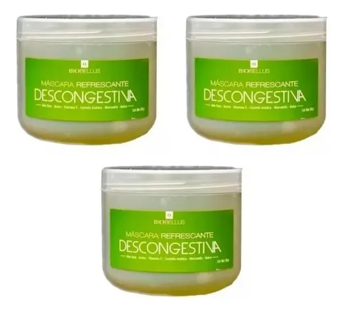 3 Mascara Refrescante Y Descongestiva 250g – Biobellus Tipo de piel Normal