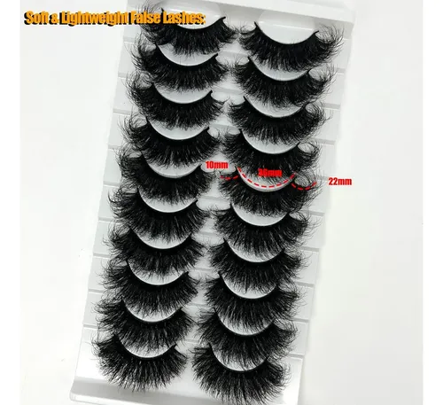 Pestañas Postizas 20 Mm Loladook, 3d Mink, Tira Completa