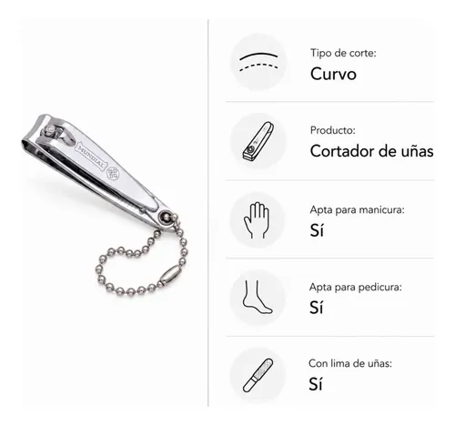 Cortaúñas Mundial Acero Inoxidable Manos Pies Manicura 120bl