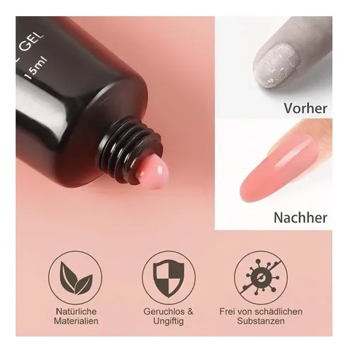 Juego De Gel De Extensión De Uñas Con Lámpara Uv