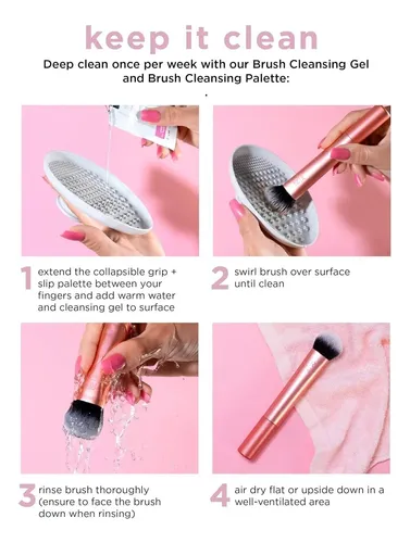 Set De Brochas De Maquillaje Esenciales , 4 Piezas-