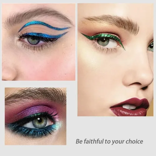 Delineador Líquido Brillante Que Cambia De Color, 6 Unidades