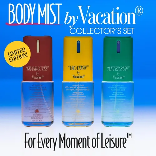 Bruma Corporal Vacation, Paquete De 3, 3 Onzas Líquidas Cada Una, Set De Perfume De Regalo Para Mujer, Aromas De Coco, Aloe Y Argán, Aerosol Para Cabe