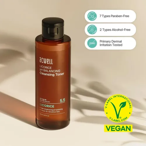 Tónico Limpiador Equilibrante De Ph Acwell Licorice 5.1 Fl.o