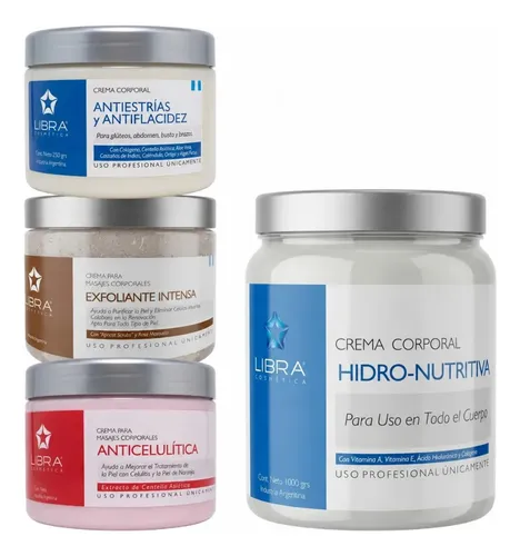 Kit Corporal Celulitis Estrias Exfoliante Hidratante Libra
