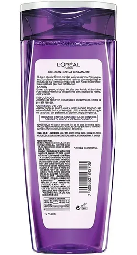 Agua Micelar Revitalif Acido Hialuronico X 200 Ml L’oreal