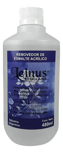 Removedor Esmaltado Semipermanentes Uv Uñas Leinus 480 Ml Color Transparente