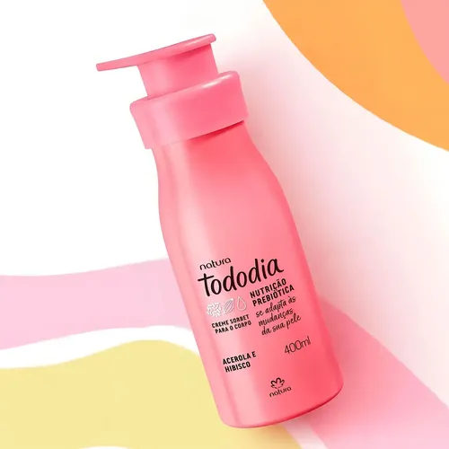 Kit Hidratante 400ml + Body Splash 200ml Natura Tododia con bolsa