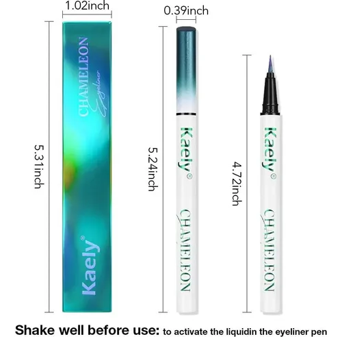 Delineador Líquido Multicolor Evpct Teal