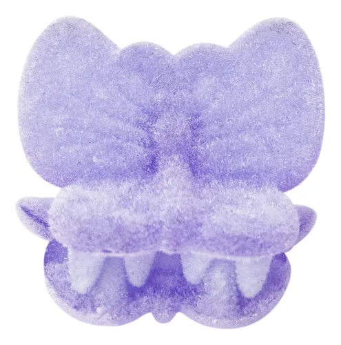Broche De Pelo Mariposa Con Terminación Aterciopelada X 12