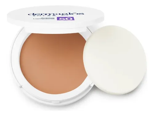 Dermaglos Protector Solar Facial Fps50 Compacta Color Tono 2
