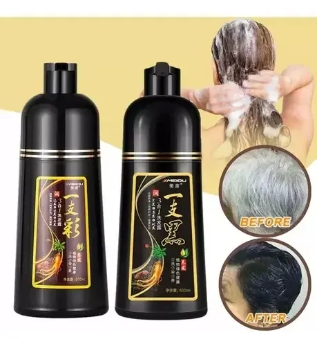 Shampoo Tinte Instantáneo Cubre Canas Natural Jengibre 500ml