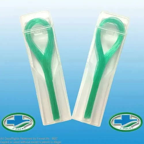 Hilo Dental Enhebrador 140 Unid Para Implantes Y Brackets Menta