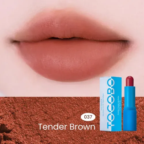 Tocobo Powder Cream Lip Balm Efecto Balsamo 037 Tender Brown