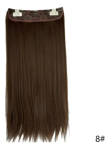 Extensiones Con Clip Cortina De Cabello Orgánica Taurina 666 Color 8