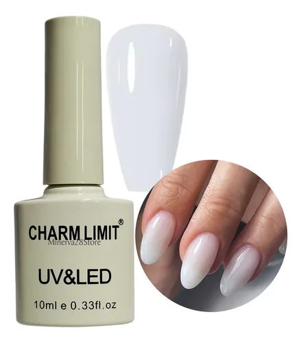 Esmalte Semi Via Lactea Blanco Uvled 7ml Marca Charm Limit