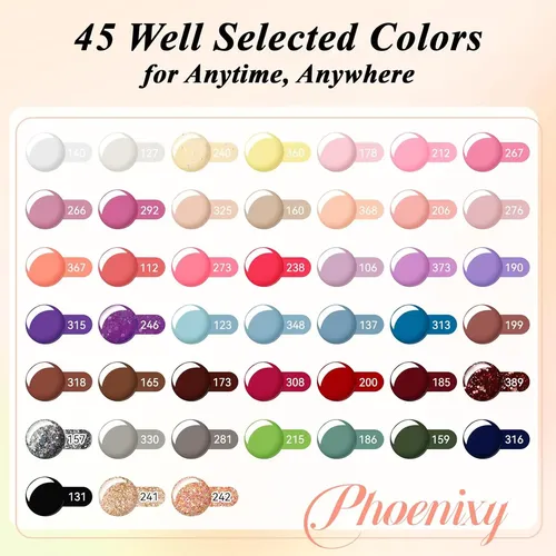 Kit Esmalte Semipermanente 66 Piezas Uv 48w Brillo Base