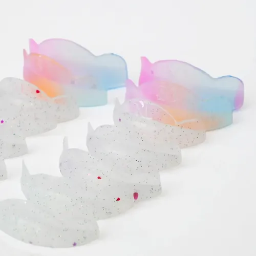 Bigudies Lifting Anatómicos Soft Frozen Con Glitter
