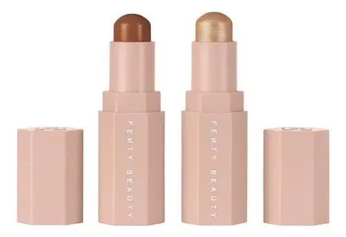 Fenty Beauty Mini Match Stix Duo, Set Contorno Y Resaltador Tono Del Maquillaje Medium