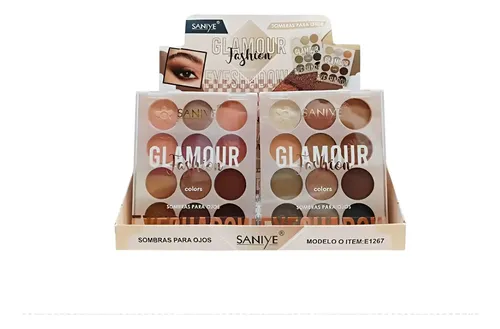Paleta Sombras Ojos Glamour Fashion Maquillaje Saniye