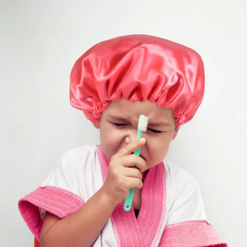 Gorro De Sueño Doble Capa Baño Ducha Elástico Cabello