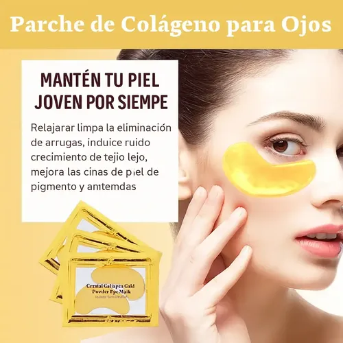 Parches Para Ojos Ojeras Colágeno Oro Arrugas 20 Pares