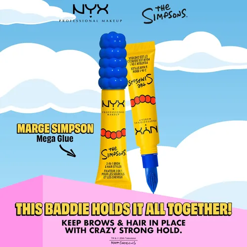 Gel Para Cejas Nyx Marge Simpson Mega Glue Transparente