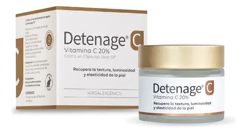 Detenage C Crema Vitamina C 20% Antiarrugas X30 Cápsulas Sensible