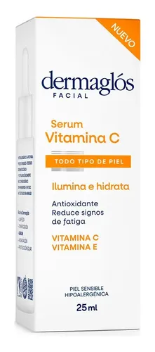 Pack X2 Dermaglós Serum Vitamina C Facial 25 Ml Todo Tipo De Piel Día/noche