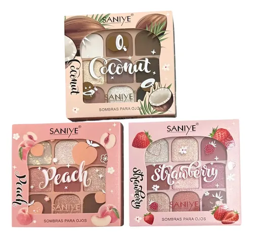 Paleta De Sombras X9 Colores – Tonos Frutales Saniye Strawberry