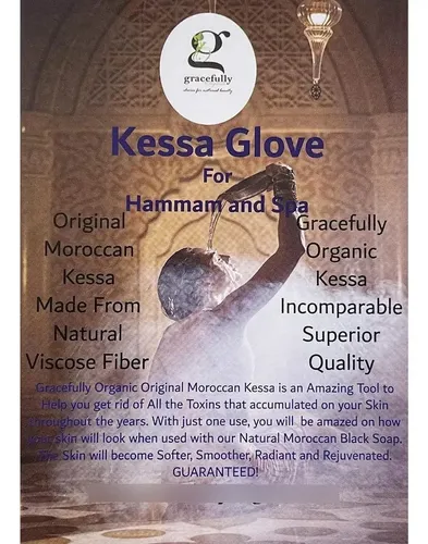 Guante De Exfoliación Kessa Hammam Tradicional Marroquí