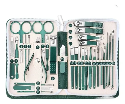 Set De Cortauñas Internacional 30 Piezas Kit De Manicura