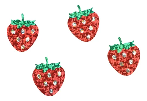 Papel Recubierto Para Regalos: Pegatinas De Fresa